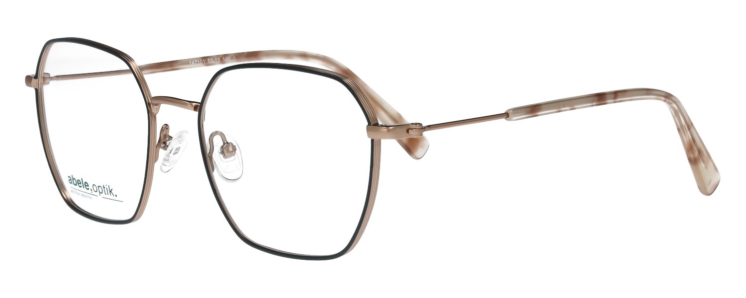 abele optik Brille für Damen in roségold/dunkelgrau 147101