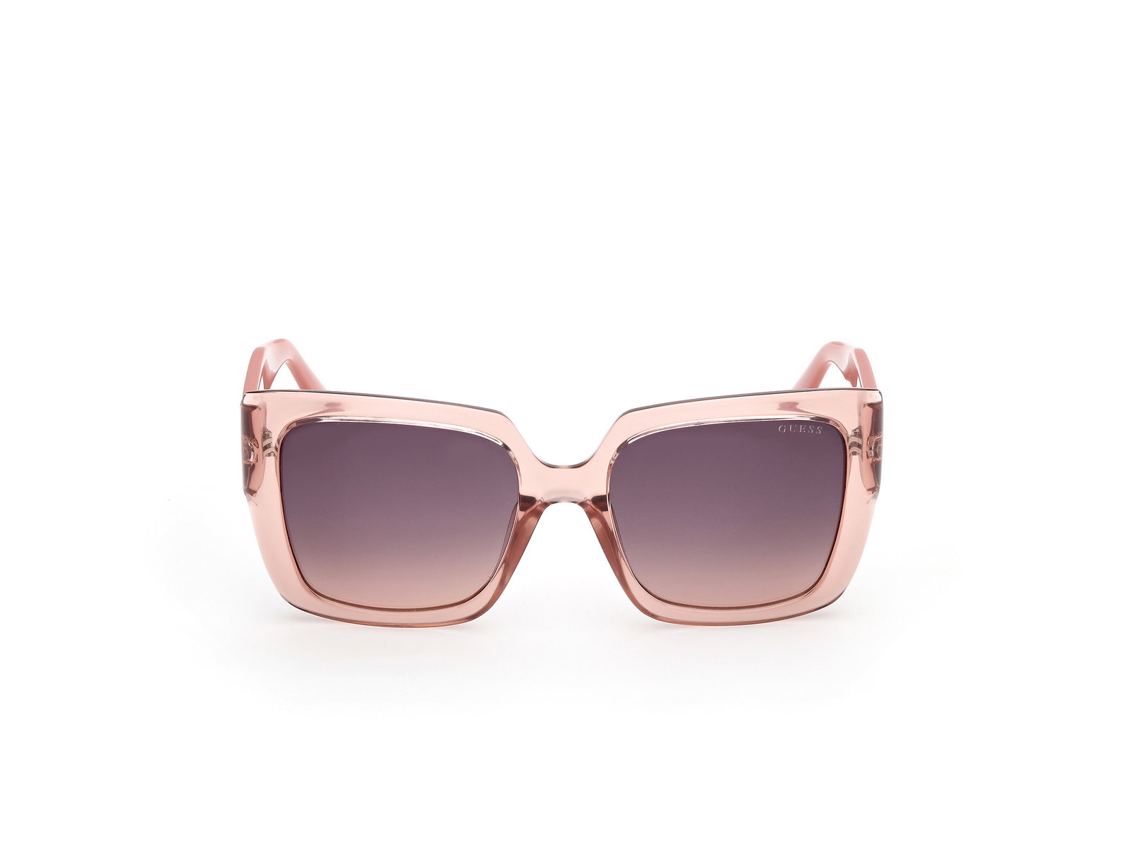Das Bild zeigt die Sonnenbrille GU00200 72F von der Marke Guess in Gelb Hellpink.