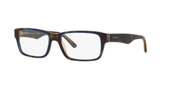 Prada Brille PR 16MV ZXH1O1 55 havanna blau