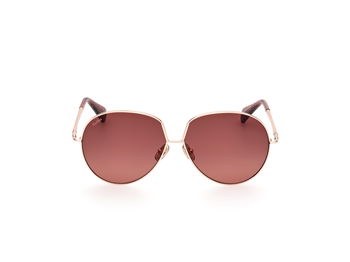 Das Bild zeigt die Sonnenbrille MM0081 28F von der Marke Max Mara in Rose Gold.