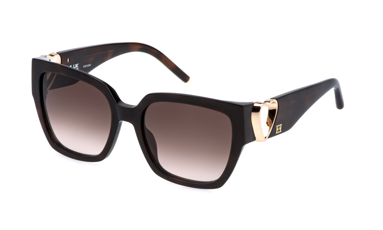 zu sehen ist die Sonnenbrille SESF43 von Escada in der Farbe Havanna.