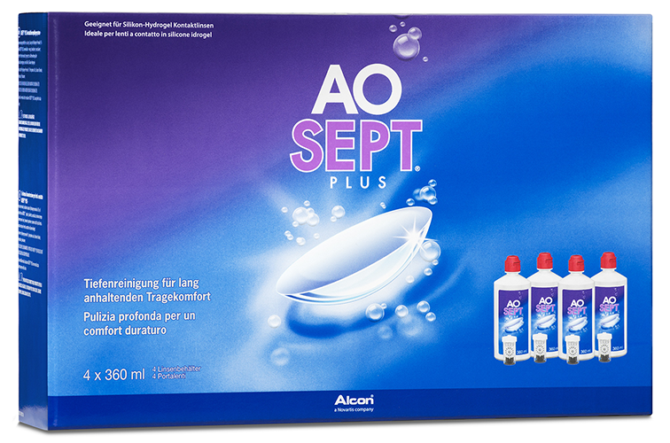 AOSEPT Plus Systempack, Alcon (4 x 360 ml)