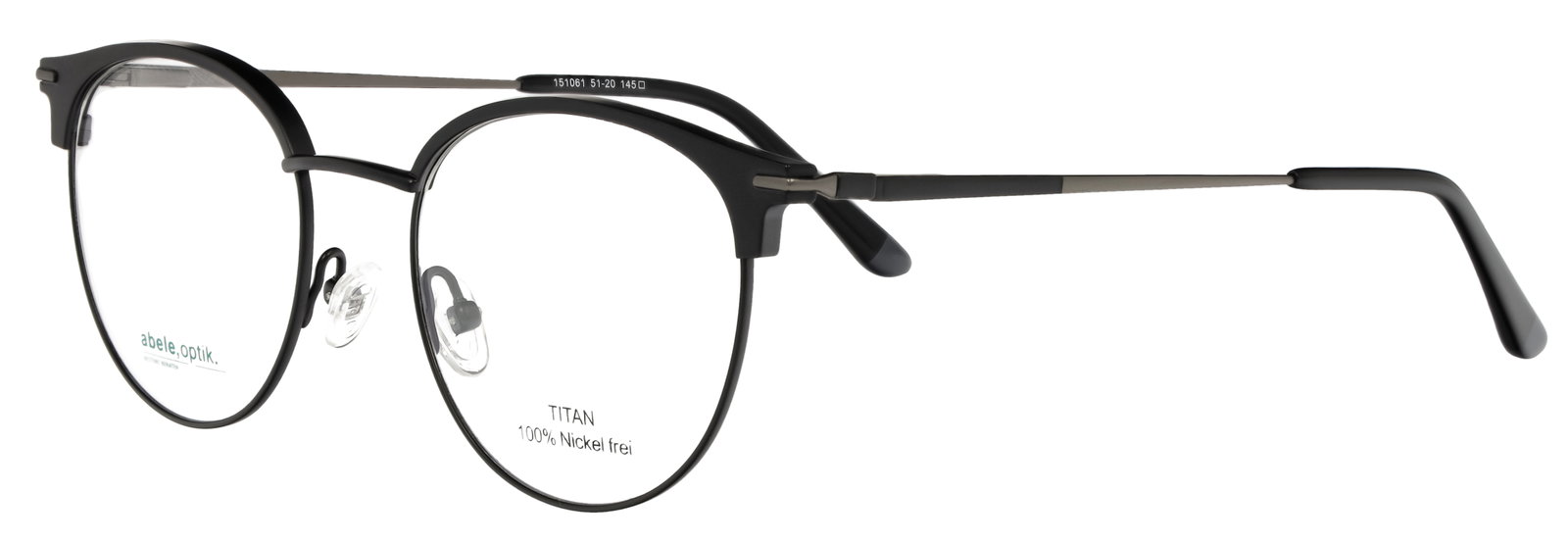 abele optik Brille für Herren 151061 in schwarz matt
