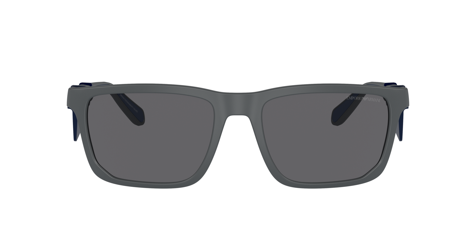Das Bild zeigt die Sonnenbrille EA4219 610387 von der Marke Emporio Armani in Matt dunkelgrau.