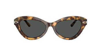 Das Bild zeigt die Ralph Lauren Sonnenbrille RL8236U in Havana gefleckt von vorne.