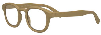 Das Bild zeigt die Fertiglesebrille 07021 von der Marke Abele Optik in Beige.