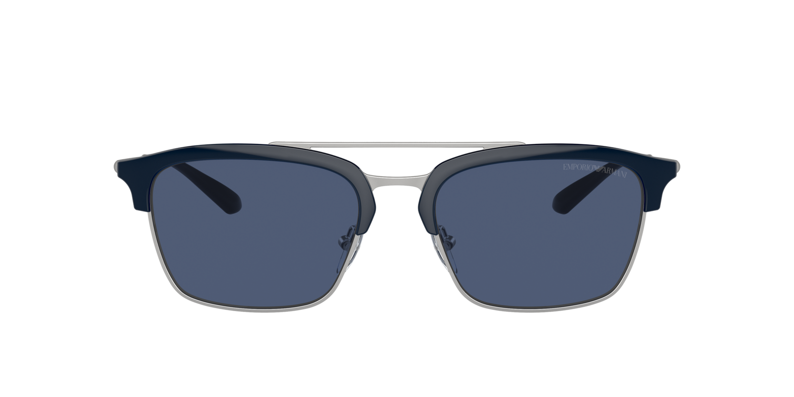 Das Bild zeigt die Sonnenbrille EA4228 304580 von der Marke Emporio Armani in blau/silber.