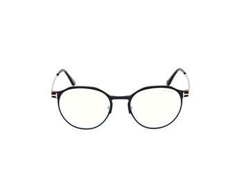 Das Bild zeigt die Korrektionsbrille FT5866-B 002 von der Marke Tom Ford in schwarz/rose gold.