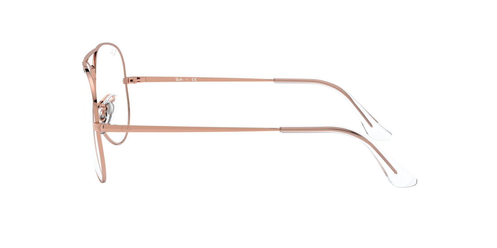 Das Bild zeigt die Korrektionsbrille RX6489 3094 von der Marke Ray-Ban in Rotgold.