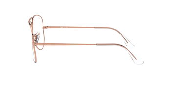 Das Bild zeigt die Korrektionsbrille RX6489 3094 von der Marke Ray-Ban in Rotgold.