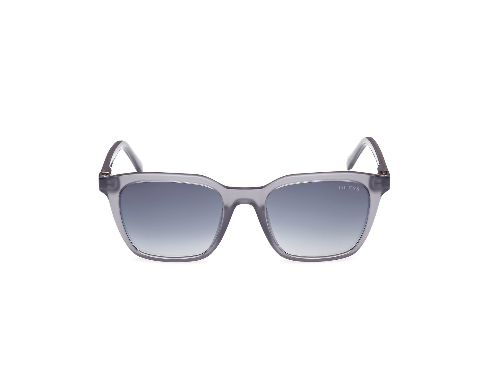 Das Bild zeigt die Sonnenbrille GU00156-H 01B von der Marke Guess in glänzend Grau