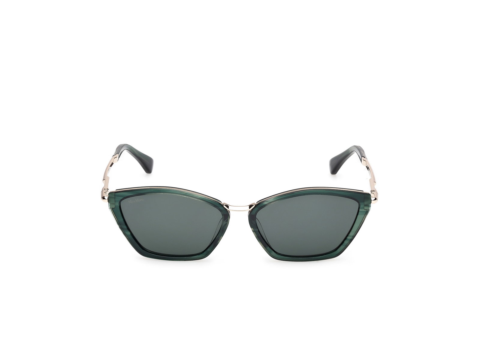 Das Bild zeigt die Sonnenbrille MM0162 von der Marke Max Mara in Grün.