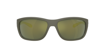 Das Bild zeigt die Sonnenbrille AN4337 28546R von der Marke Arnette in grau/gelb.