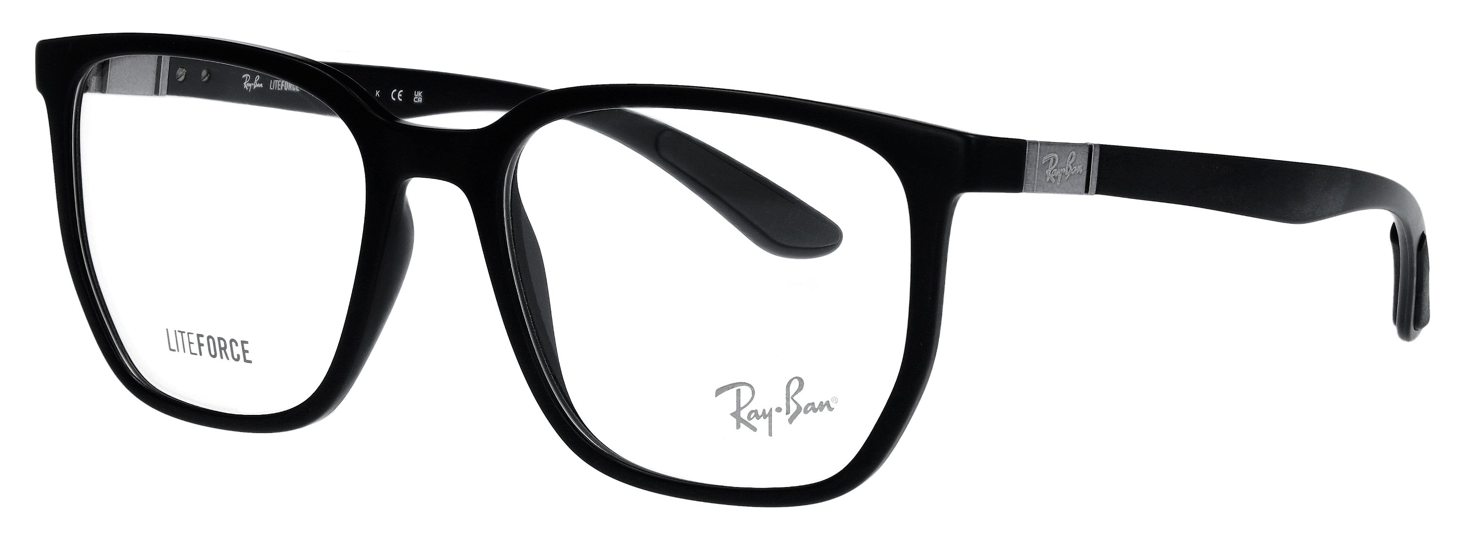 Das Bild zeigt die Korrektionsbrille RX7235 5204 von der Marke Ray Ban in Sand schwarz.