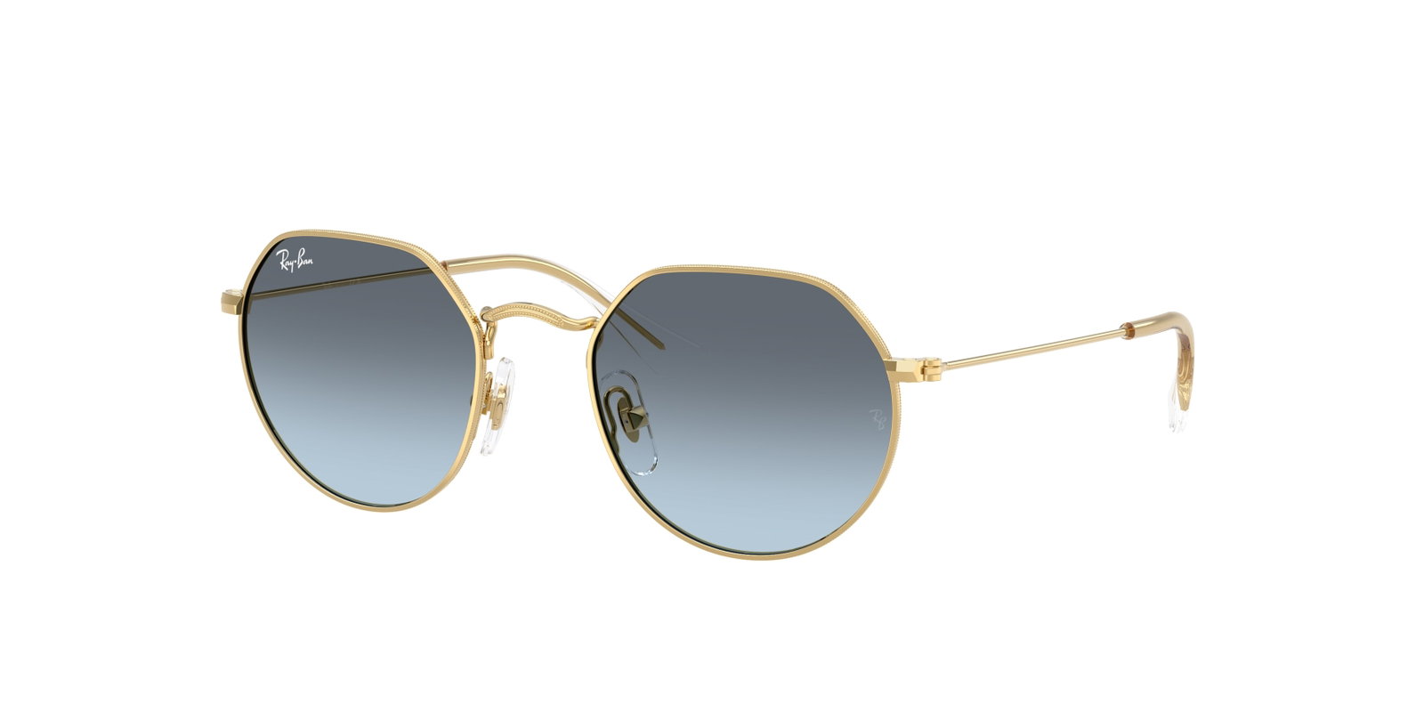 das Bild zeigt die Sonnenbrille 9565S von Ray Ban für Kinder in der Farbe Gold.