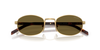 Auf diesem Bild sehen Sie die Sonnenbrille 0PR B53S von Prada in der Farbe Gold.