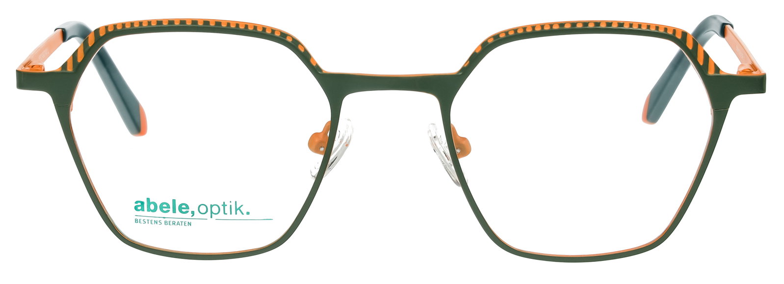 Das Bild zeigt die Abele Optik Fassung 151512 direkt von vorne.