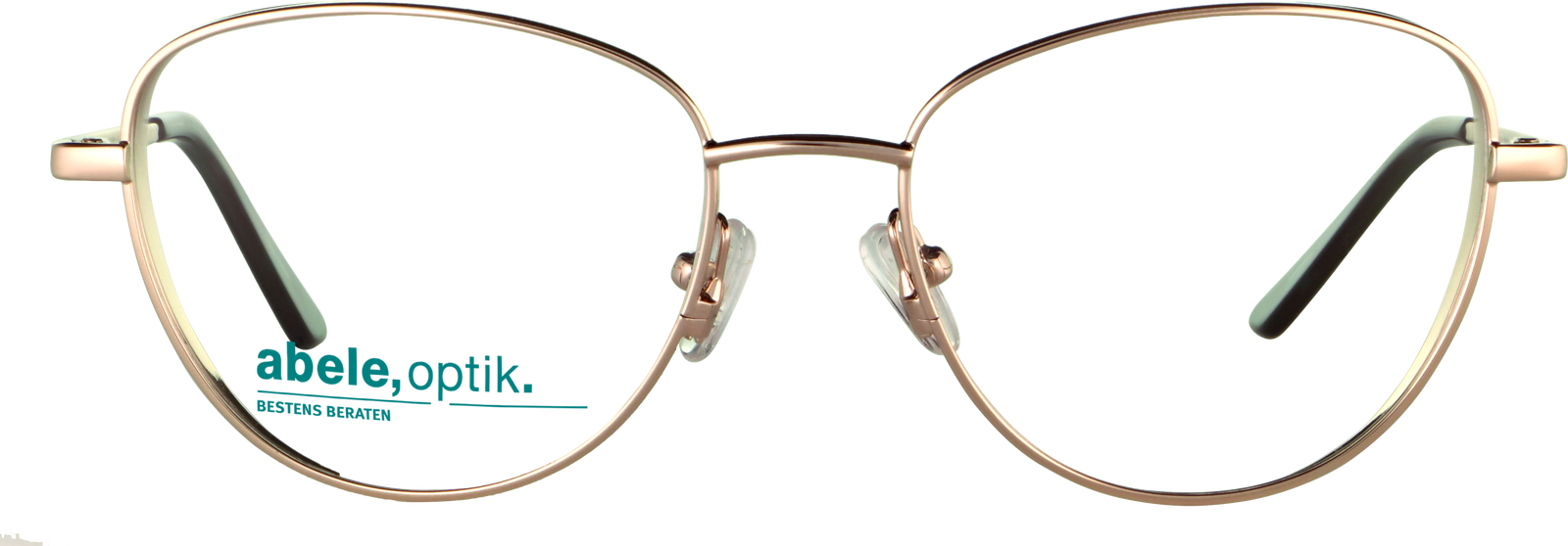 Das Bild zeigt die Korrektionsbrille 142501 von der Marke Abele Optik in gold.