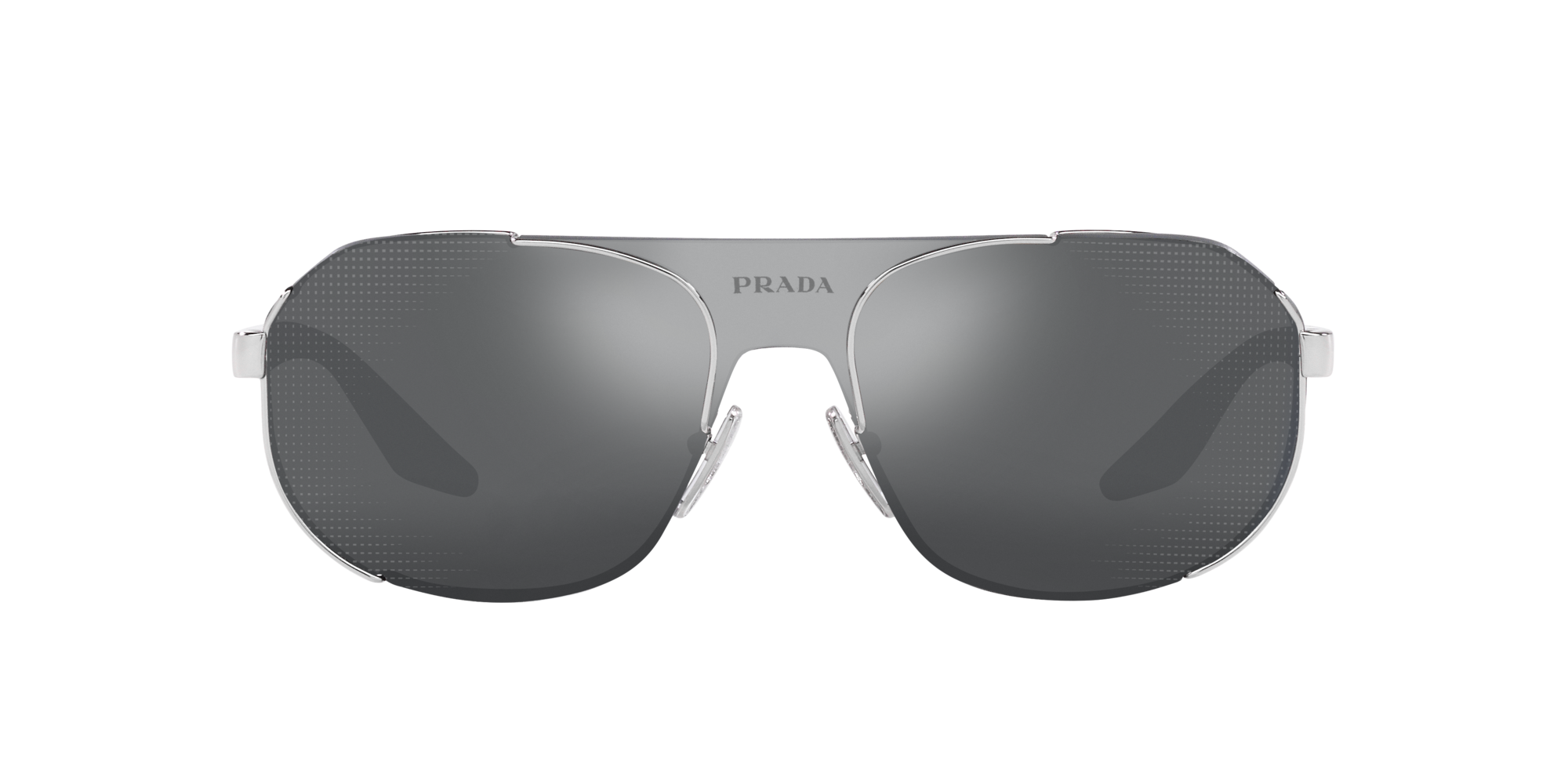 Prada Linea Rossa Sonnenbrille für Herren in Silber PS 53YS 1BC07U 40