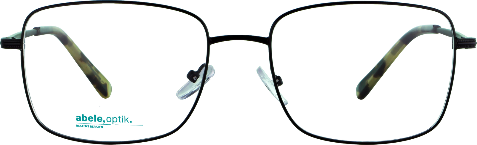 Das Bild zeigt die Korrektionsbrille 143301 von der Marke Abele Optik in schwarz.