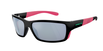 Das Bild zeigt die Sonnenbrille AN4336 27531U von der Marke Arnette in schwarz/rosa.