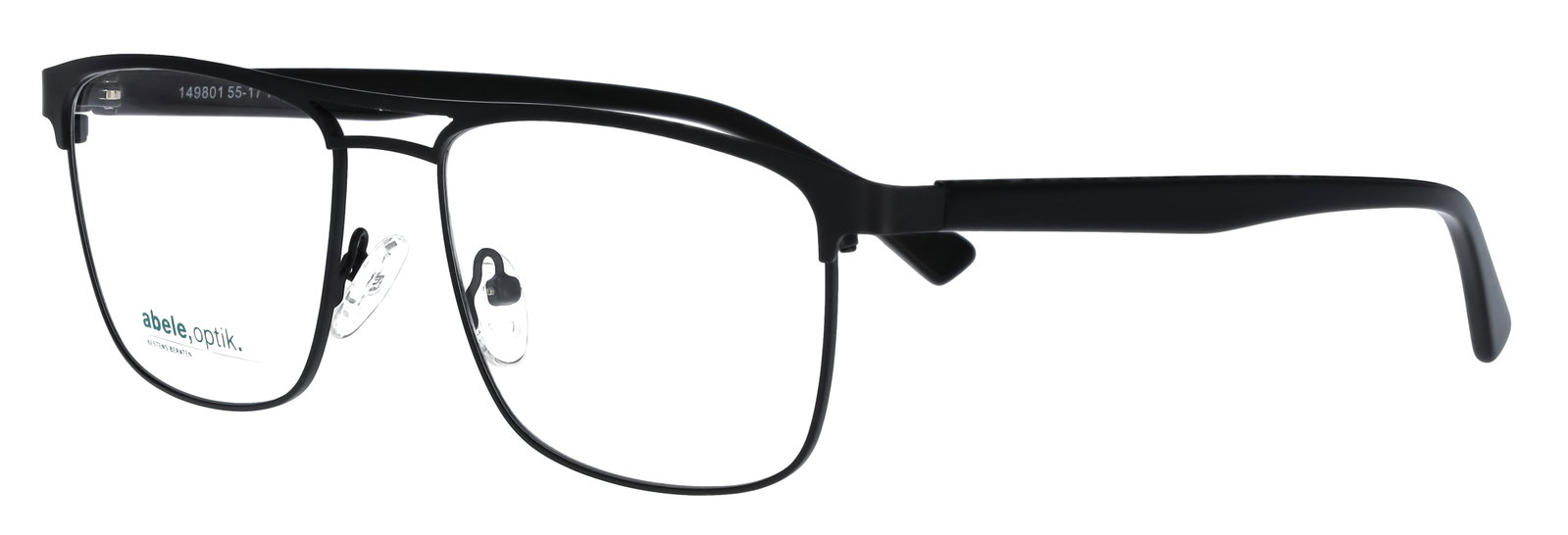 Abele Optik Brille für Herren in Mattschwarz 149801