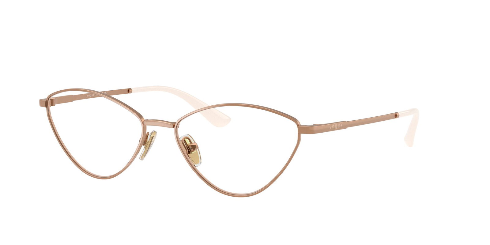 Das Bild zeigt die Korrektionsbrille 4325 von der Marke Vogue in Gold.