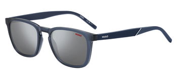 Das Bild zeigt die Sonnenbrille HG1306/S PJP von der Marke Hugo in blau.
