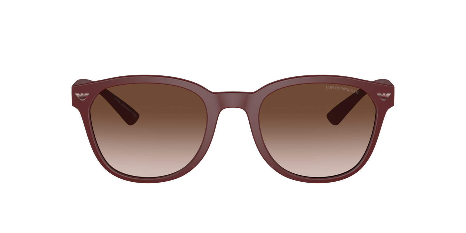 Das Bild zeigt die Sonnenbrille EA4225U 610113 von der Marke Emporio Armani in Bordeaux.
