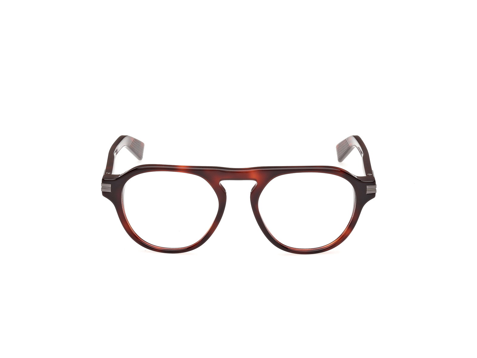 Das Bild zeigt die Korrektionsbrille EZ5281 055 von der Marke Zenga in Rot Havanna.