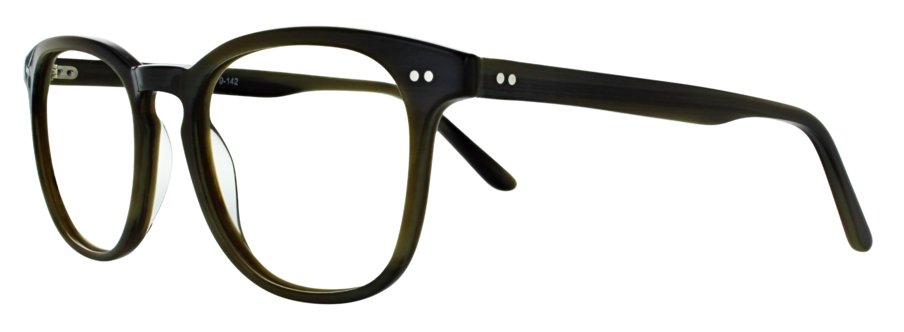 Das Bild zeigt die Korrektionsbrille 138261 von der Marke Abele Optik in olive - grau.