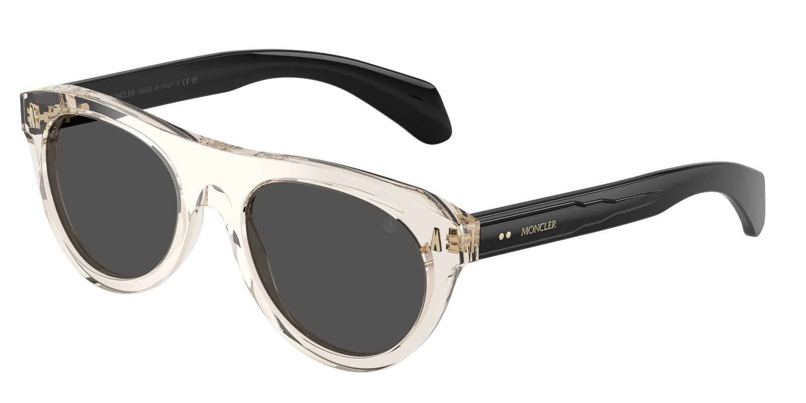 zu sehen ist die Sonnenbrille 6022U von Moncler in der Farbe Transparent.